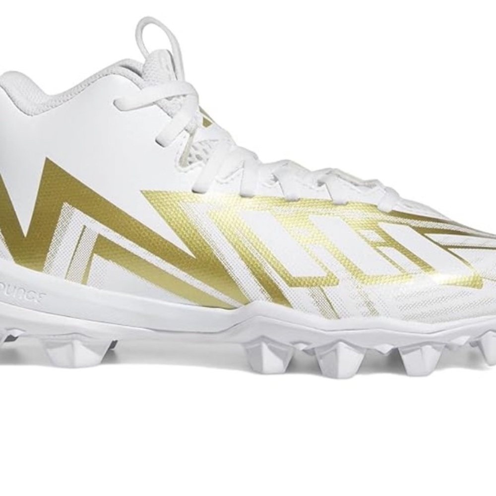 ADIDAS Freak Spark 23 Mid Top White And Gold Football Cleats
Size 10.5